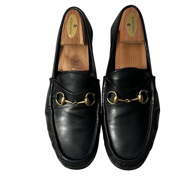 GUCCI VINTAGE 1953 Horsebit Loafers Mens US 8 Good Pre-Loved Condition - Picture 1 of 16